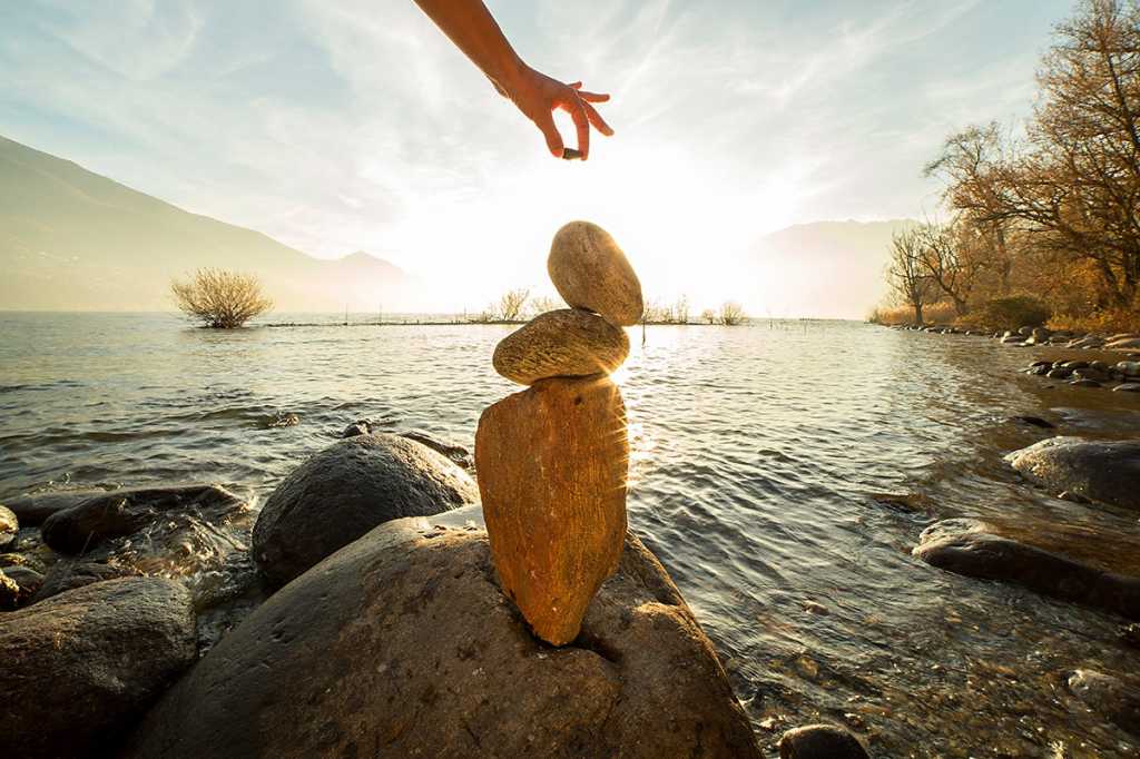 rock stacking