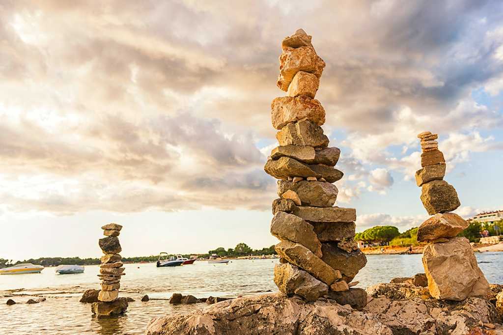 stacked rock formation