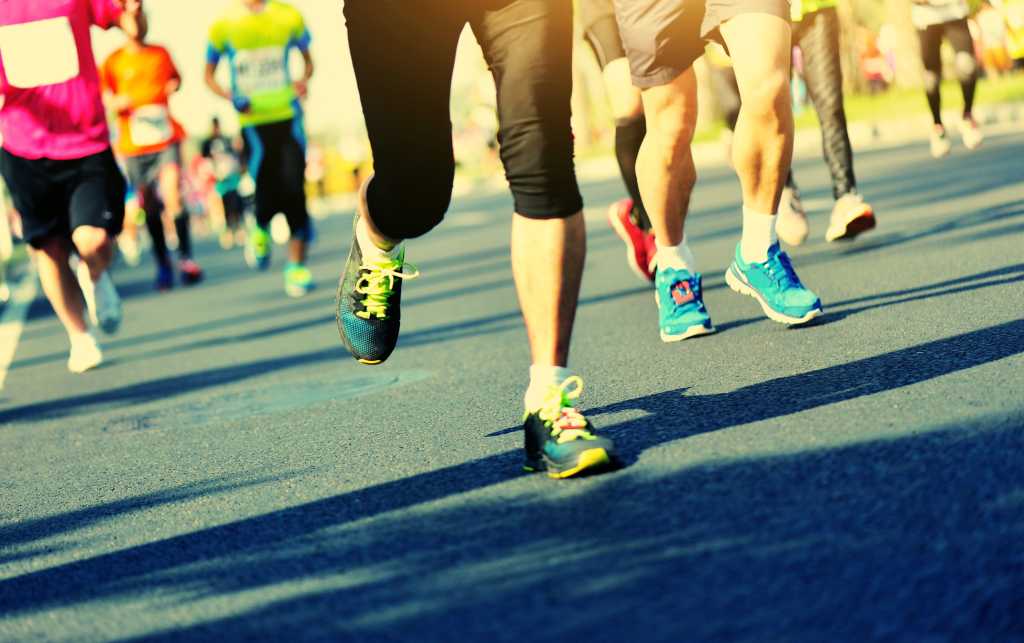 group of runners on streets