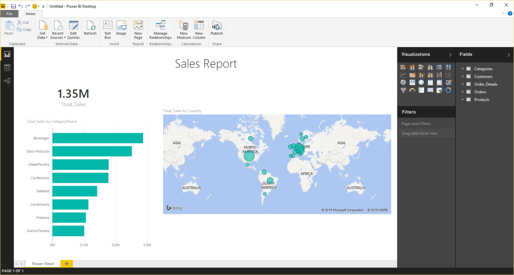 see your excel data in in power bi desktop
