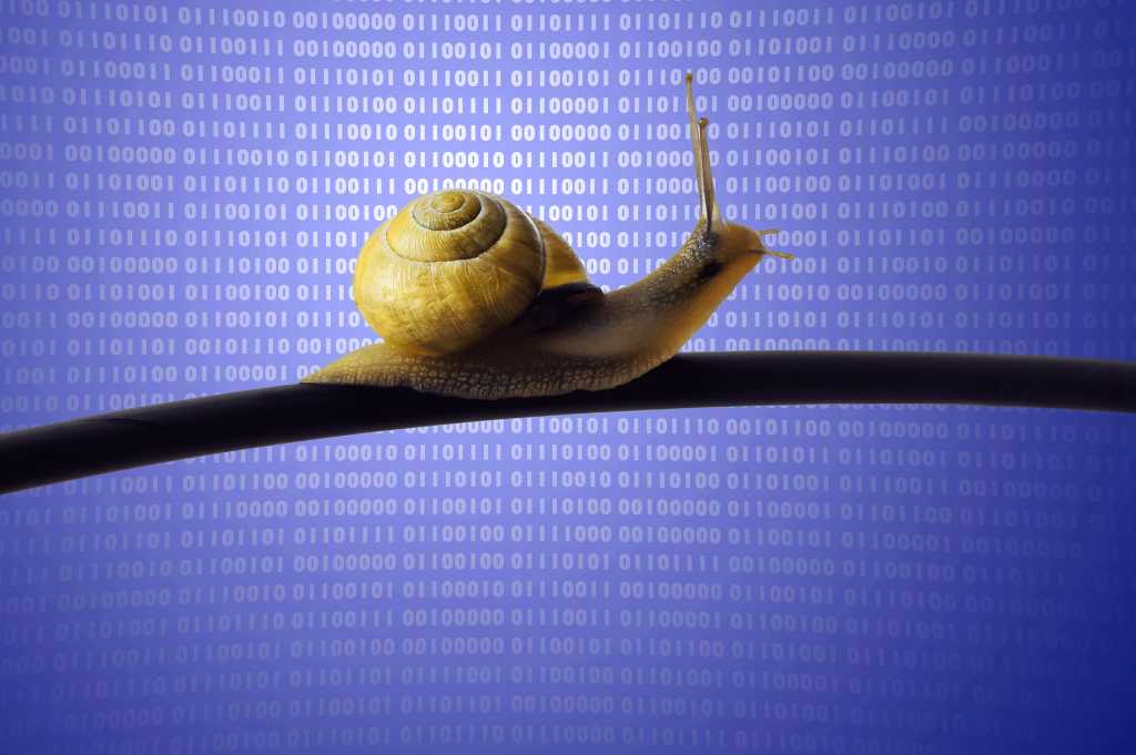 Slow binary snail.