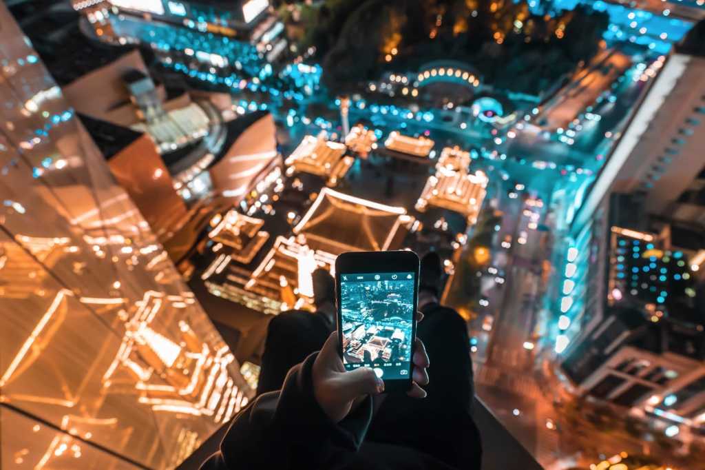 smart city skyline mobile iot downtown overview city streets by yiran ding