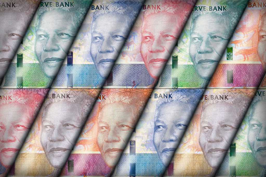 south african rand currency colorful bank note money nelson mandela by fotopoly gettyimages 5376854