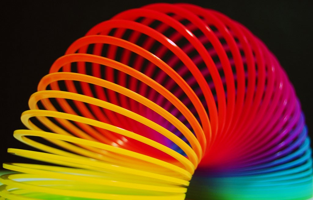 spring elastic bend slinky stretch