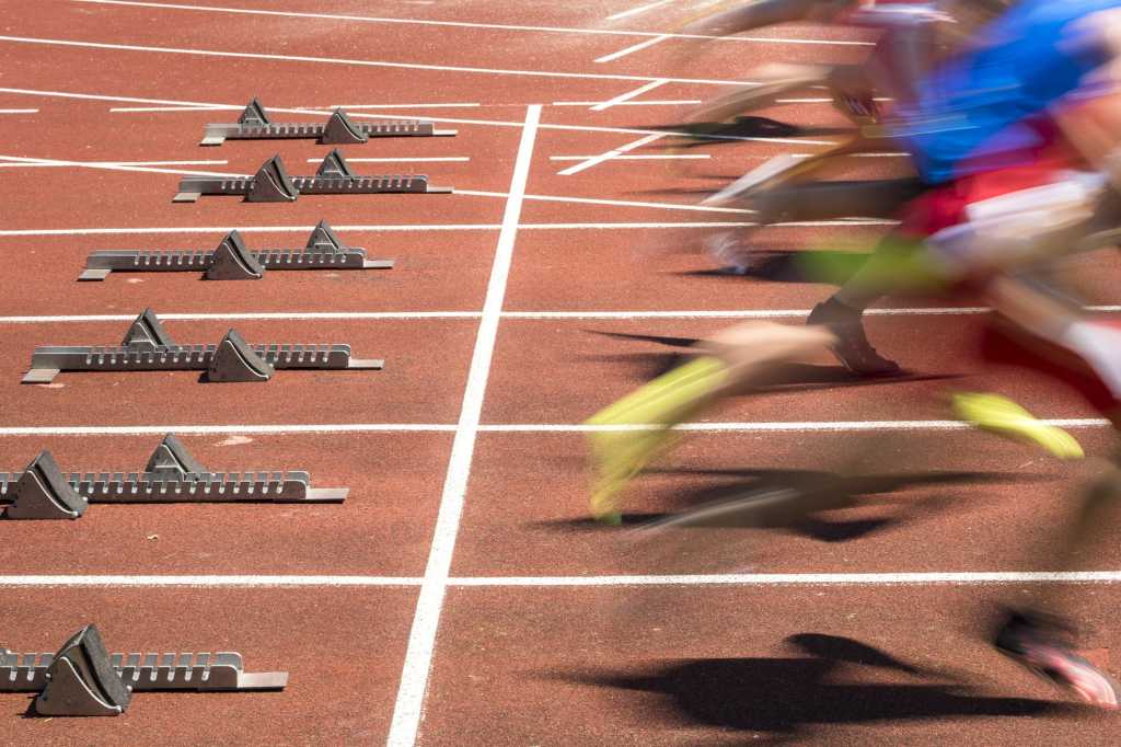 sprint competition fast speed start