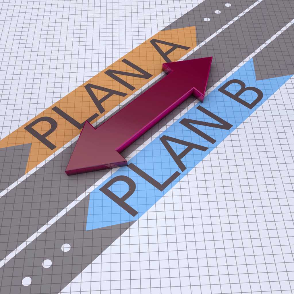 Strategy: Plan A or B arrows