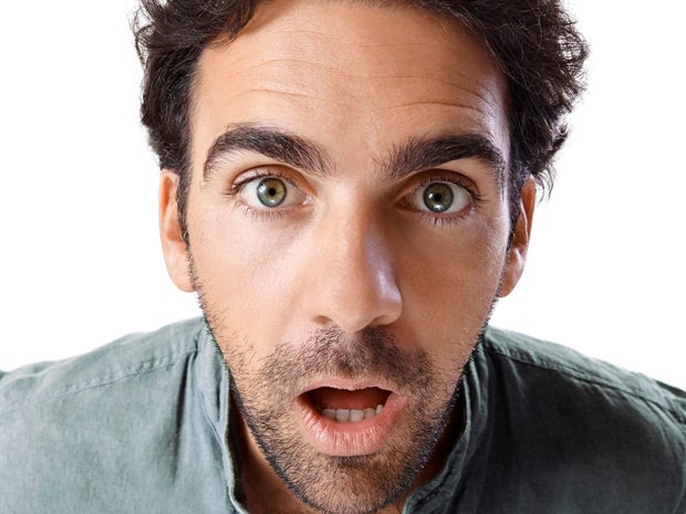 surprised man