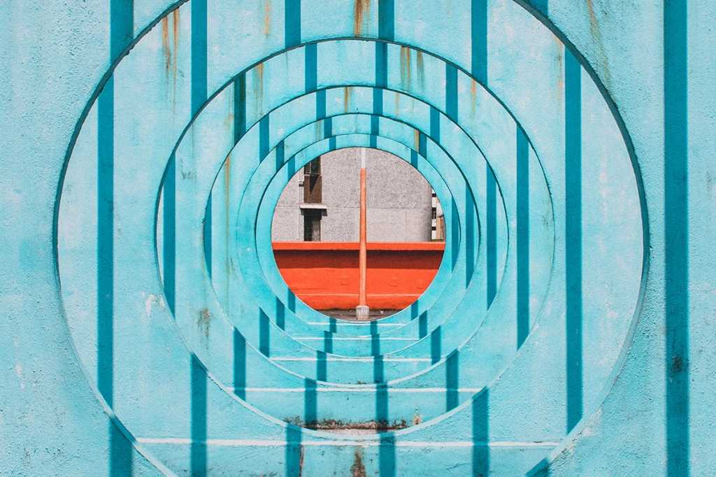 concentric architectural circles / symmetry / geometry / target [Hong Kong]