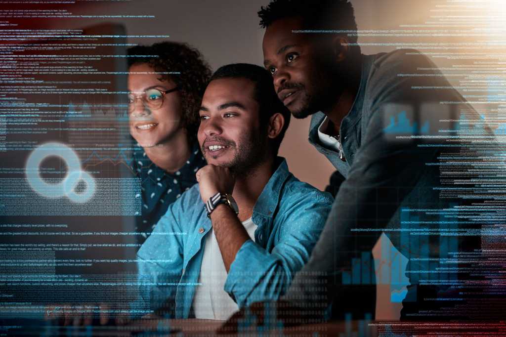 teamwork / collaboration / development / abstract data