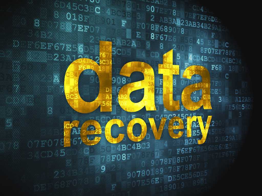 Data recovery on binary background