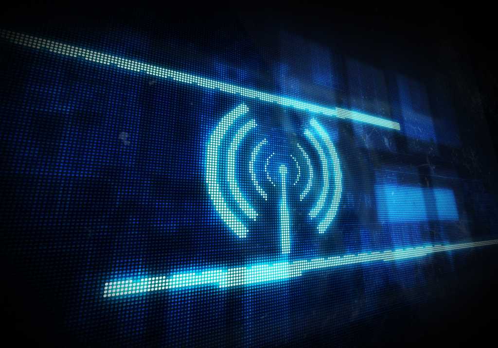 Wifi symbol on monitor