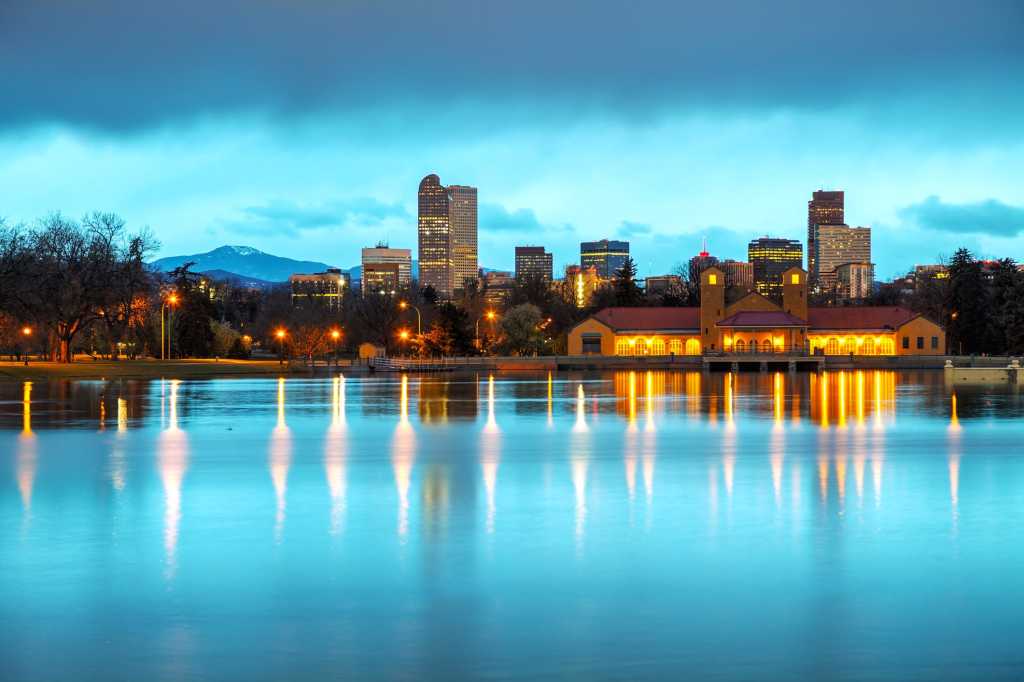 Downtown Denver Colorado Skyline Sloan's Lake