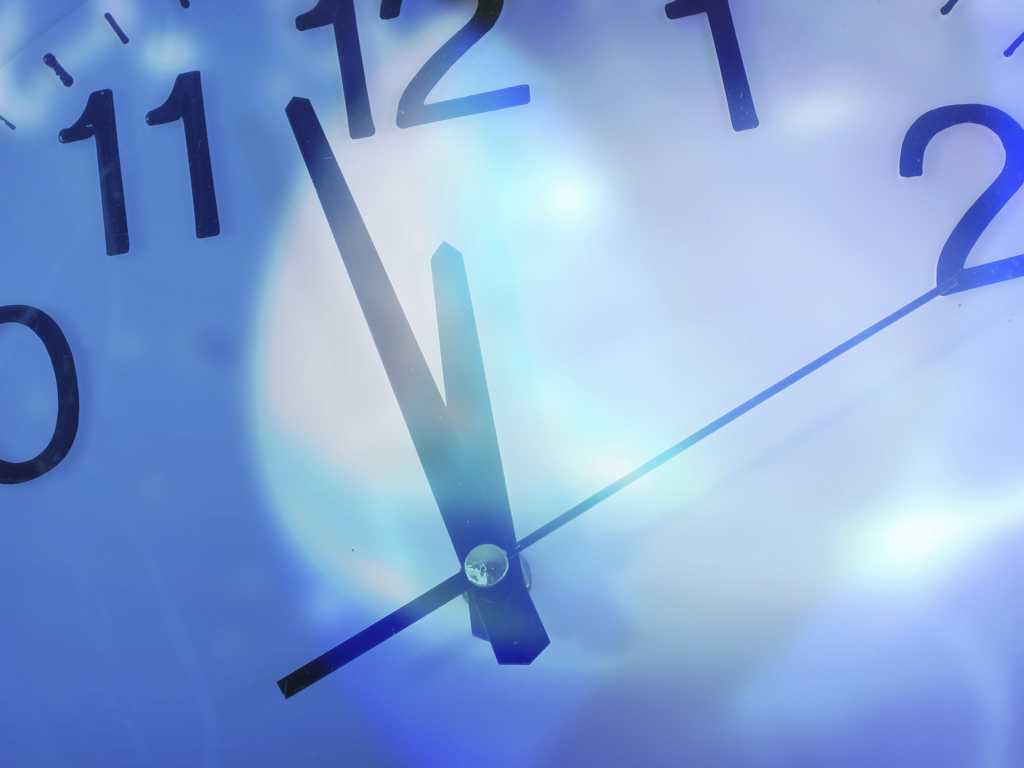 closeup of clock deadline