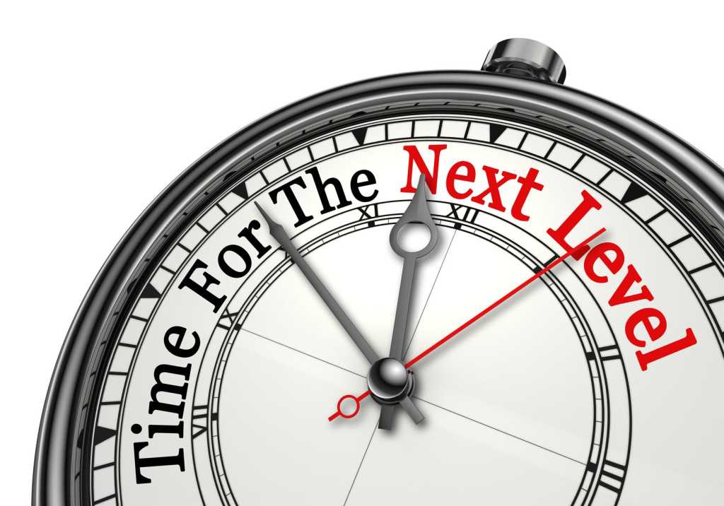 time for the next level red word on concept clock 000079339793 medium