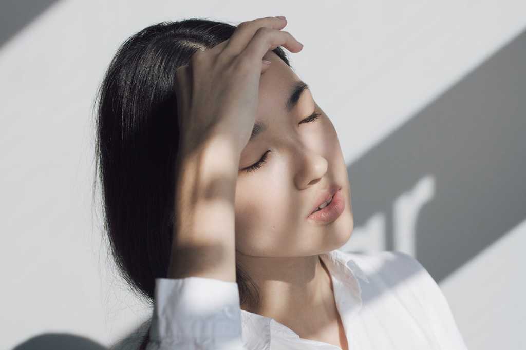 tired /stressed / overwhelmed / overworked / frustrated / resting / woman with eyes closed
