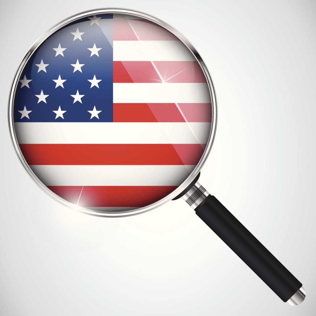 us surveillance spy magnifying glass