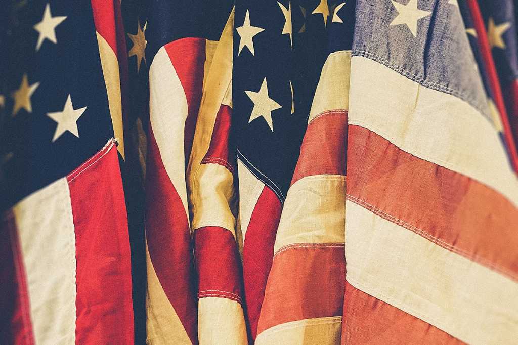 USA / United States of America / American flags
