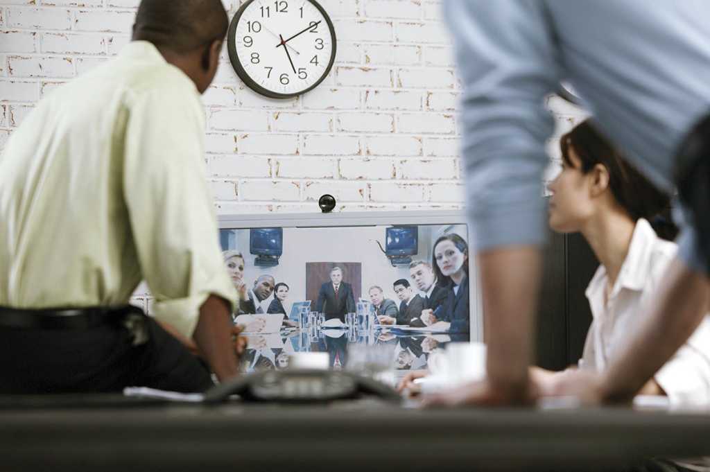 video conference teamwork and collaboration