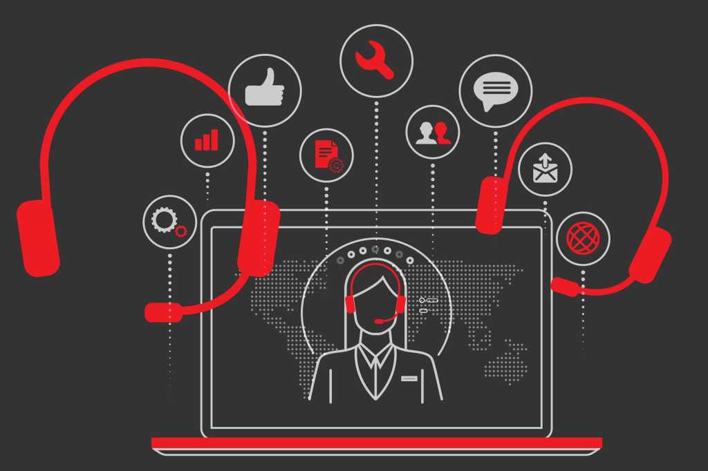 virtual call center chat bot ai covid by jackie niam getty images