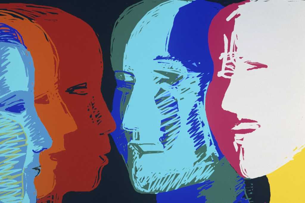 woman faces multi cultural diversity