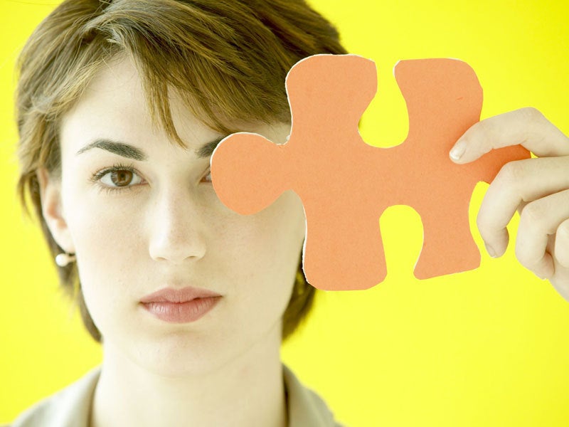 women puzzle piece
