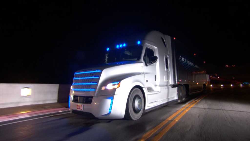 truck at night