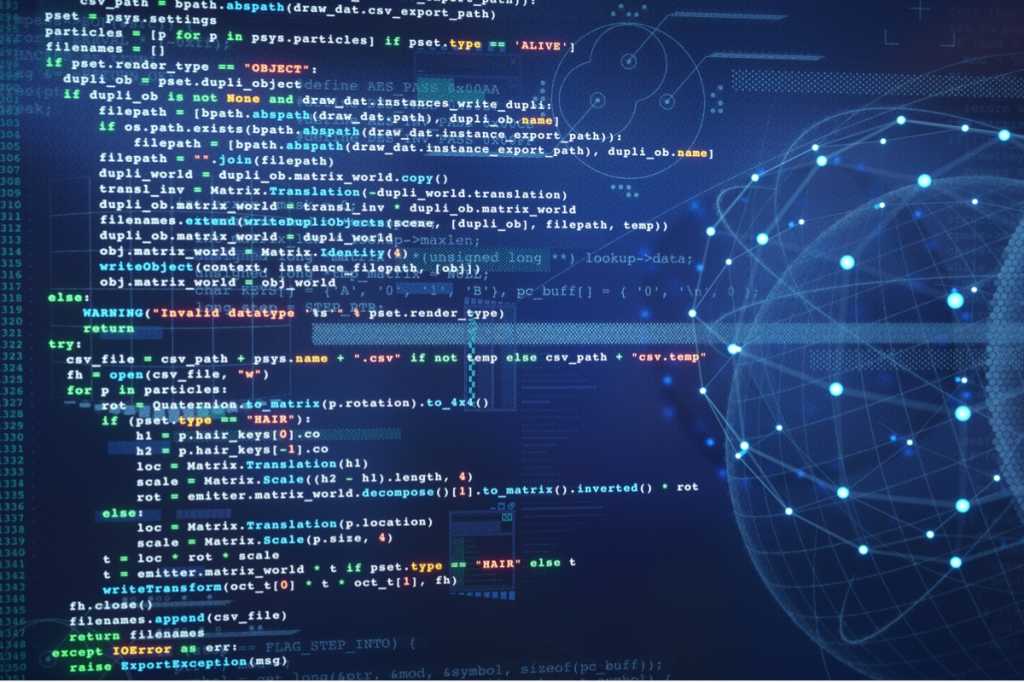 computer screen code