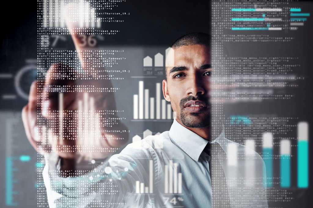 examining / analyzing / selecting / business data / statistics / analytics