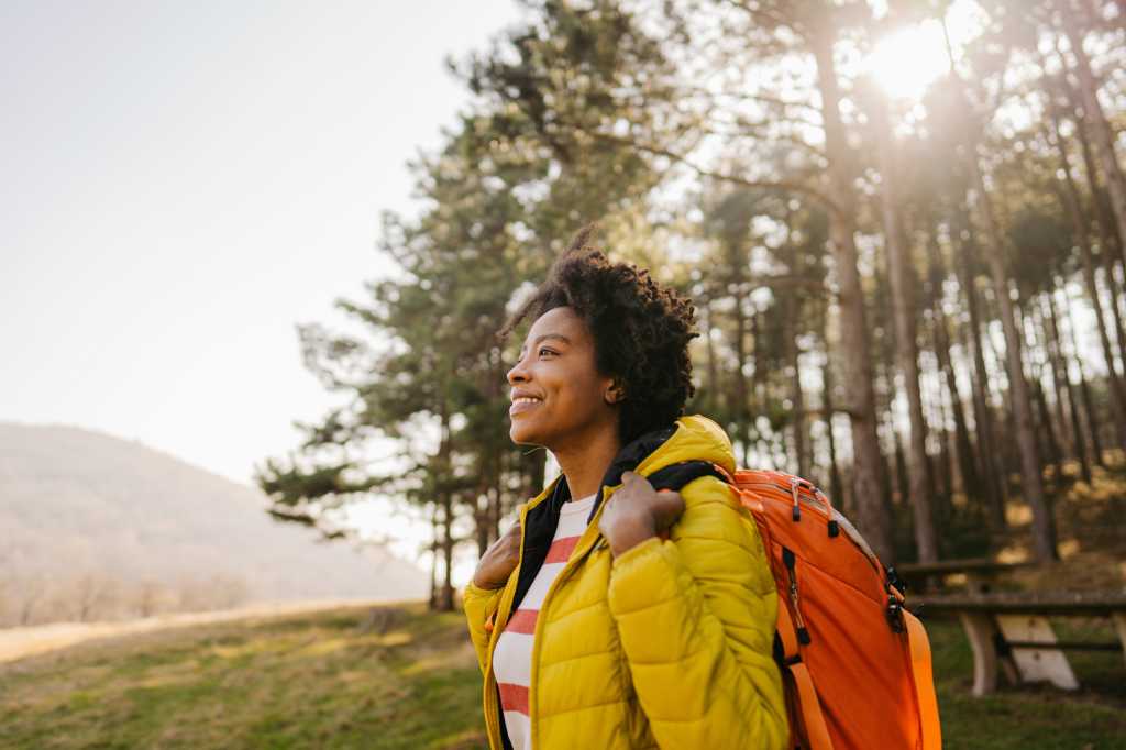 female hiker