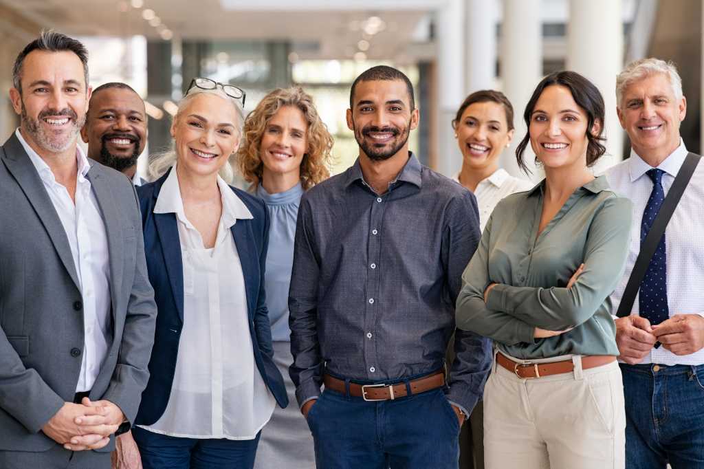 business team meeting group men women office