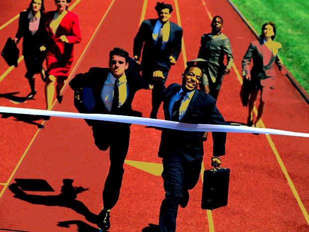 competing race competition