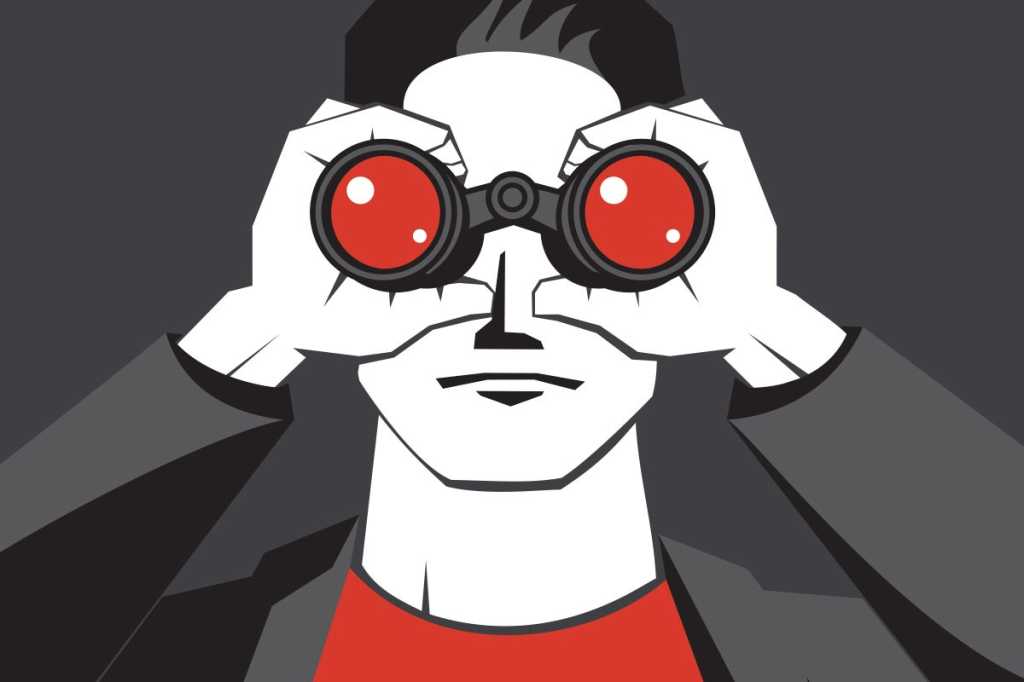man with binoculars future it vision horizon by marvod getty