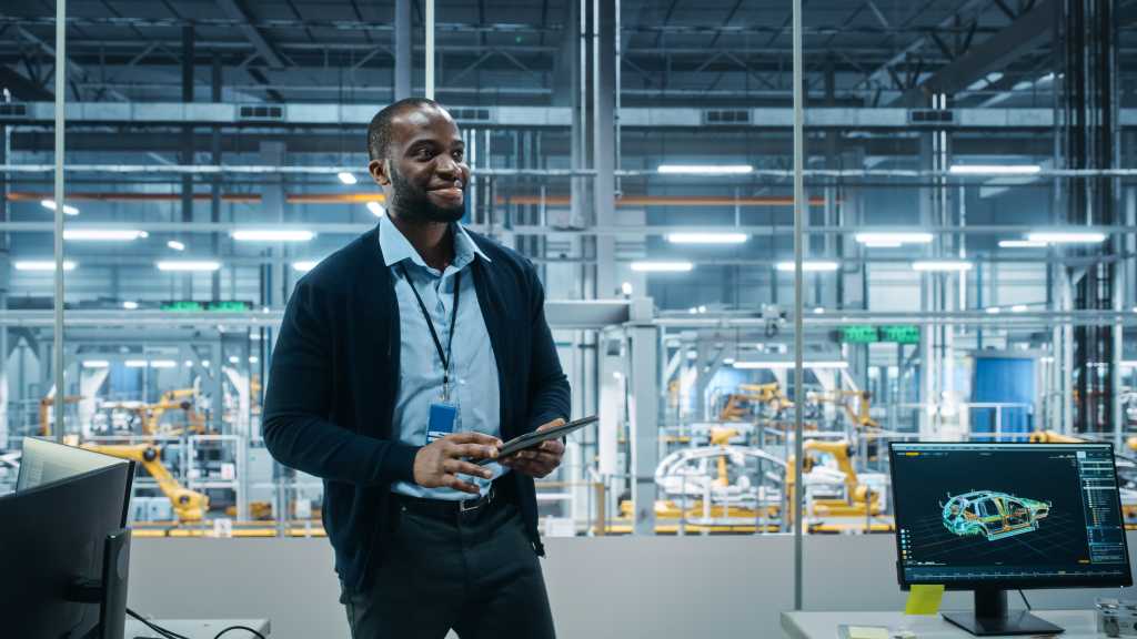 man in factory digital transformation