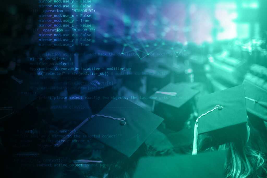 tech certification online college graduate mortar board code