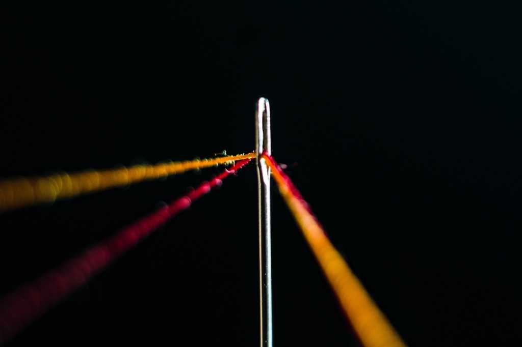 Threading the needle [precision/strategy/exactness/execution/strings/threads/materials/goals]