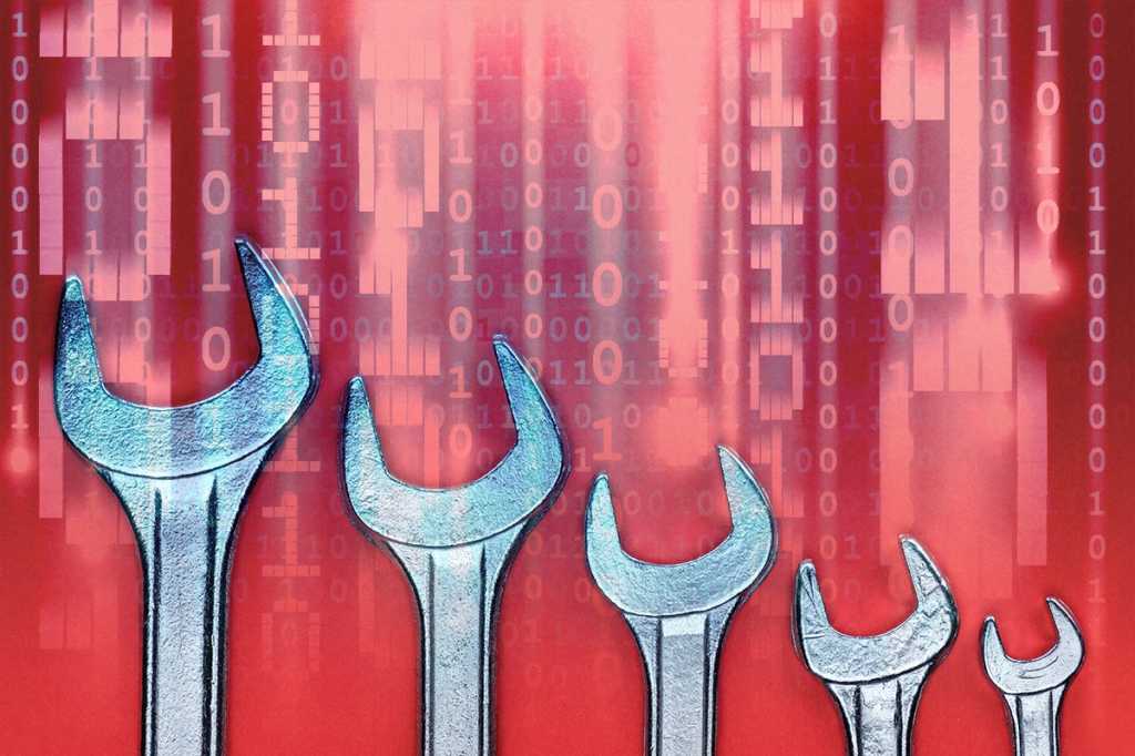 wrenches in different sizes / an iterative process of development or repair