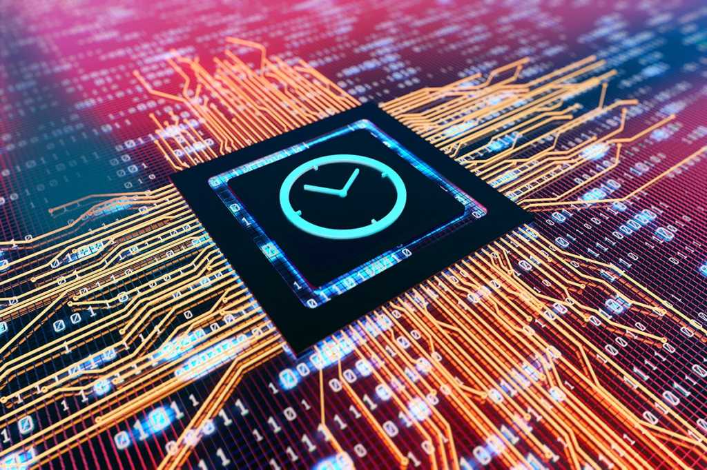 clock on the processor of a circuilt board