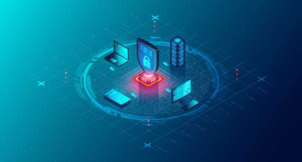 Endpoint Protection Concept - Practice of Safeguarding Network Endpoints from Cyber Threats - 3D Illustration