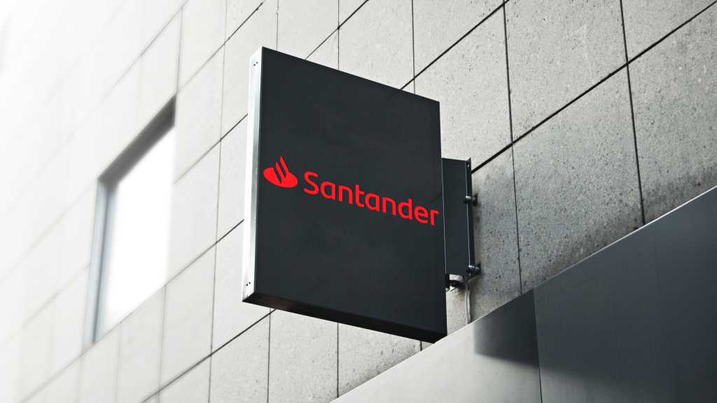 Santander sign on building