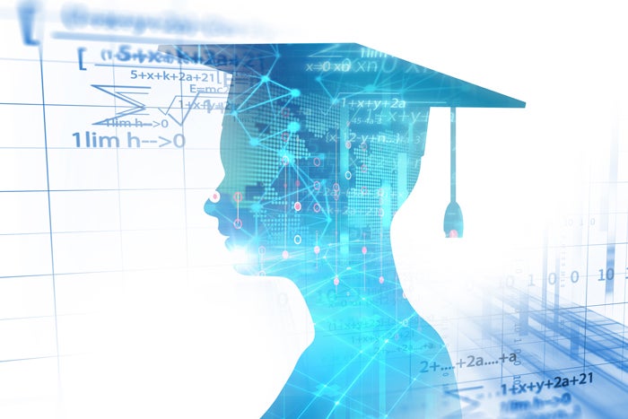 data science certification graduate with mortar board