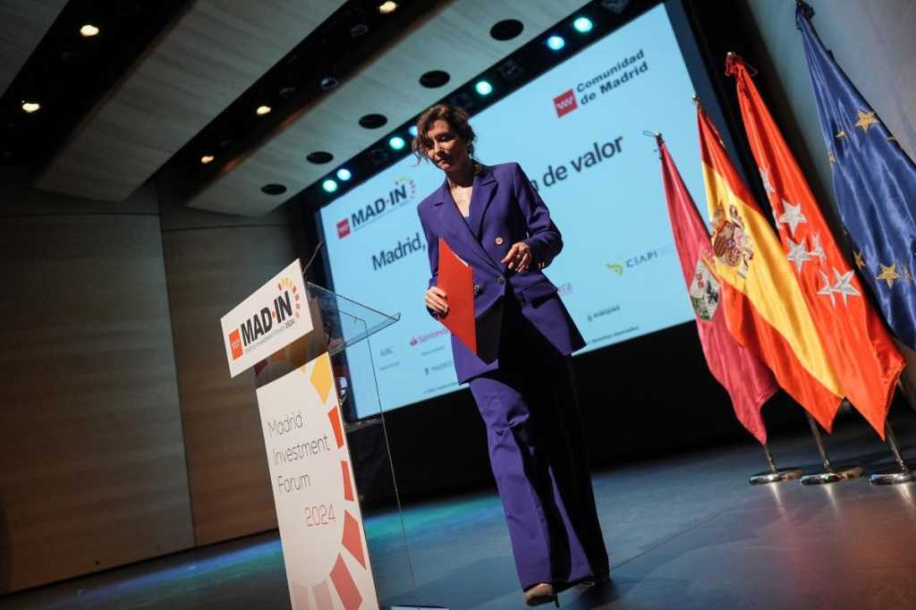Isabel Díaz Ayuso durante la inauguración del evento.