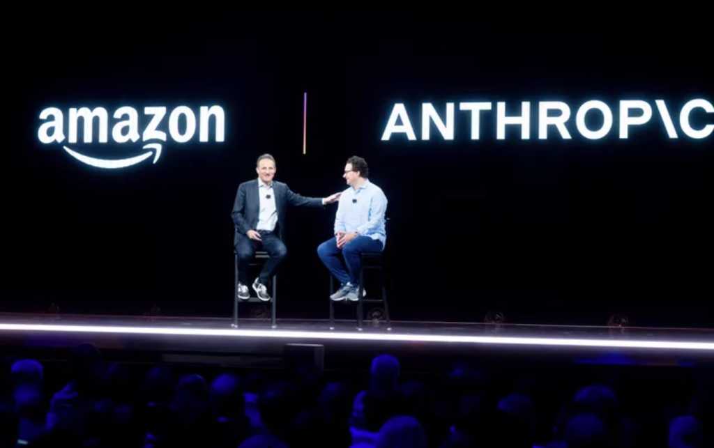 Amazon Web Services (AWS) CEO Adam Selipsky i Anthropic CEO Dario Amodei