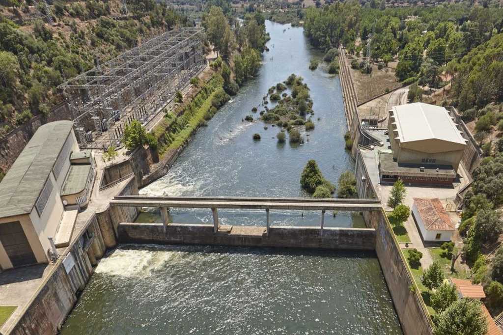Presa de Cijara y río Guadiana en Cáceres