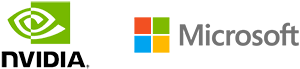 MSFT + NVIDIA logo