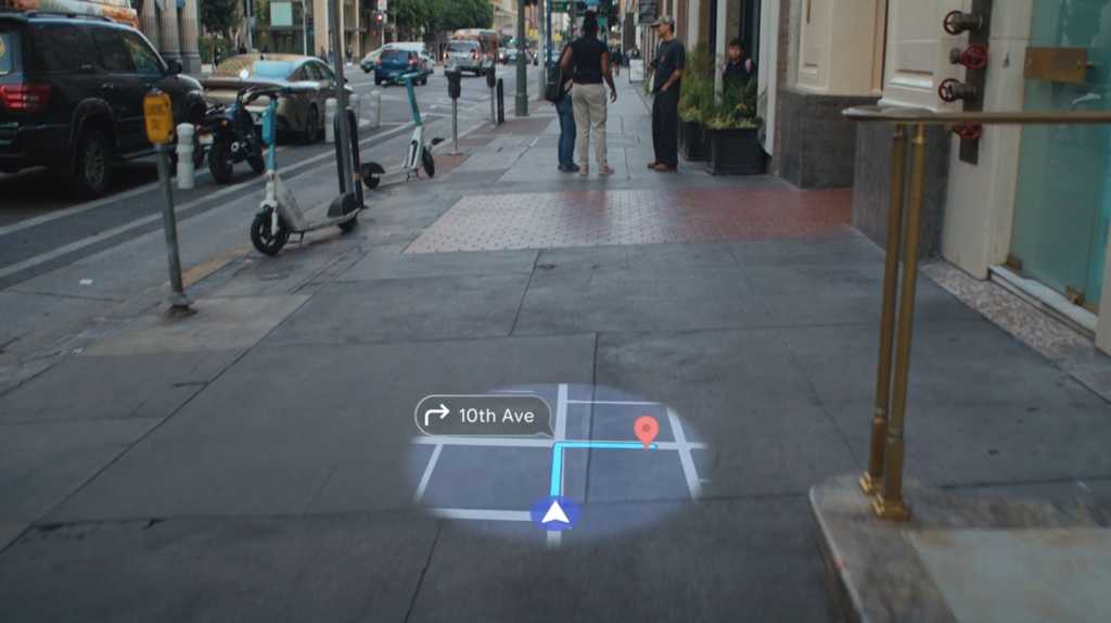 Navigation on Android XR glasses Example