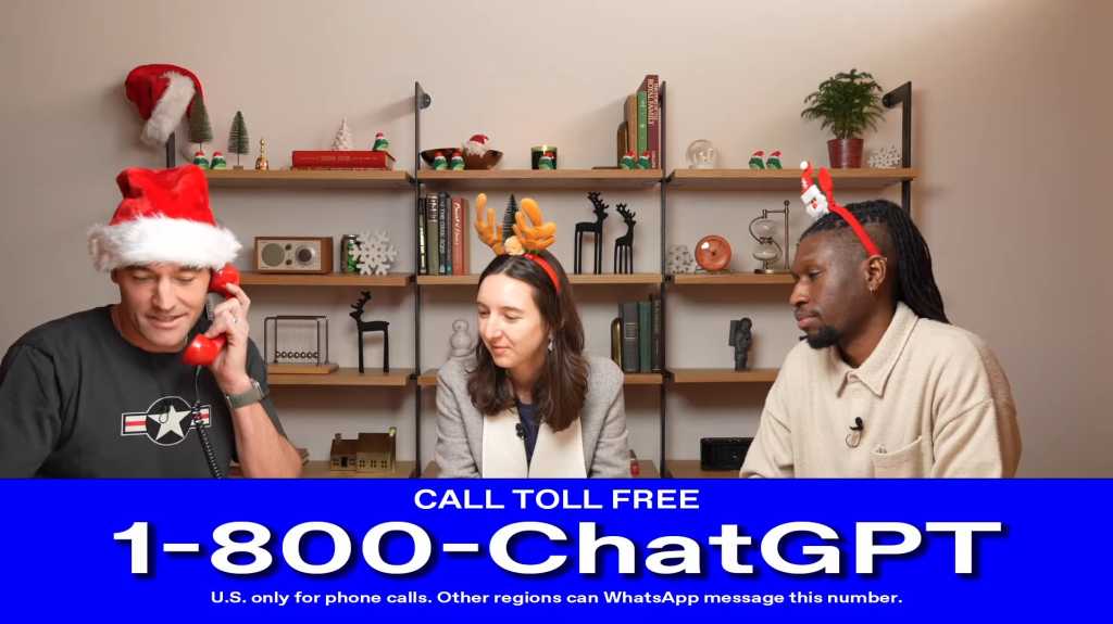 ChatGPT OpenAI call 1-800-ChatGPT example