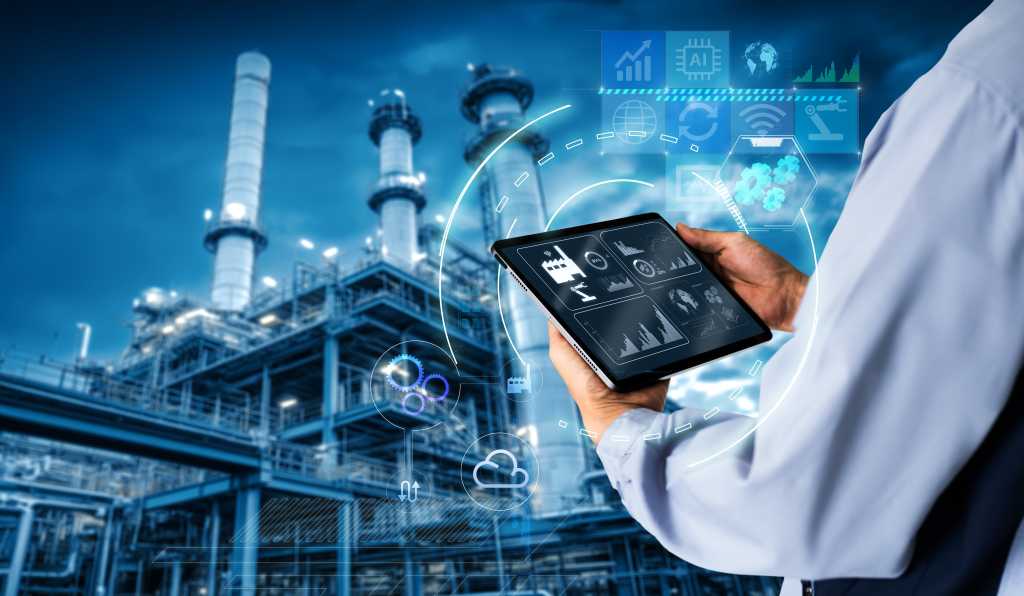 Hands holding tablet on blurred background