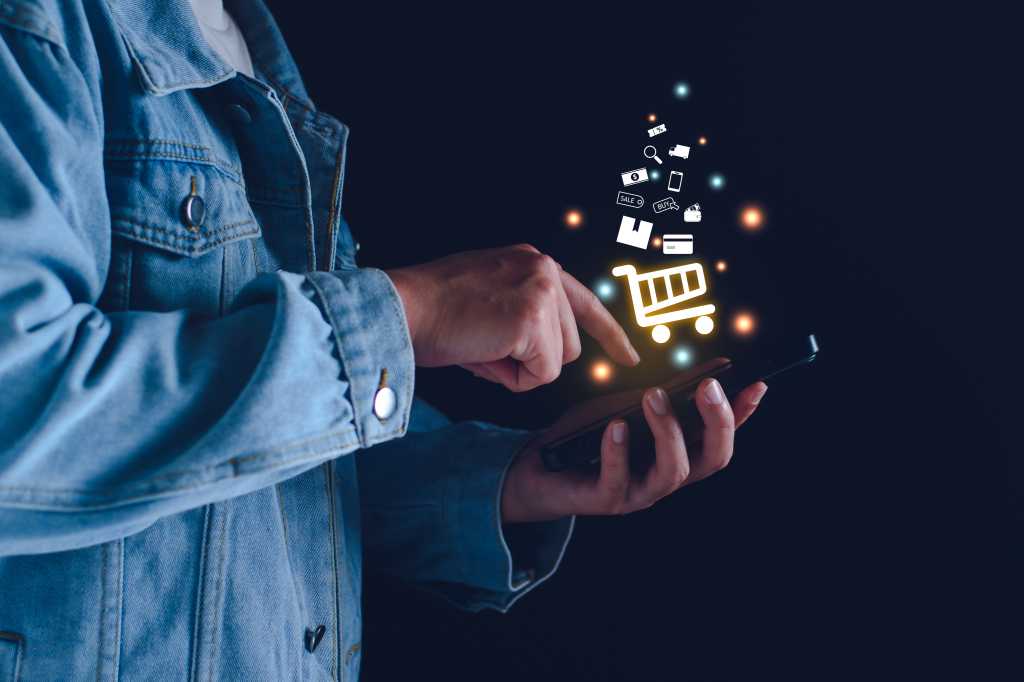Online and ecommerce business concept
