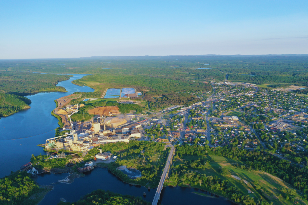 view-domtar-pulp-paper-espanola-ontario