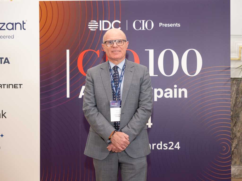 Carlos Maza, director de Digitalización y Tecnologías de la Información del Tribunal de Cuentas, durante la celebración de los CIO 100 Awards Spain 2024.
